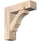 Ekena Millwork Balboa Block Smooth Bracket w/ Offset Brace, Douglas Fir, 7 1/2"W x 26"D x 26"H BKT0806X26X26BOA05SDF - alternate 1